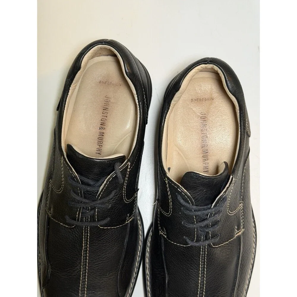 Johnston & Murphy Men’s Black Schuler Bicycle Shoe 8.5D